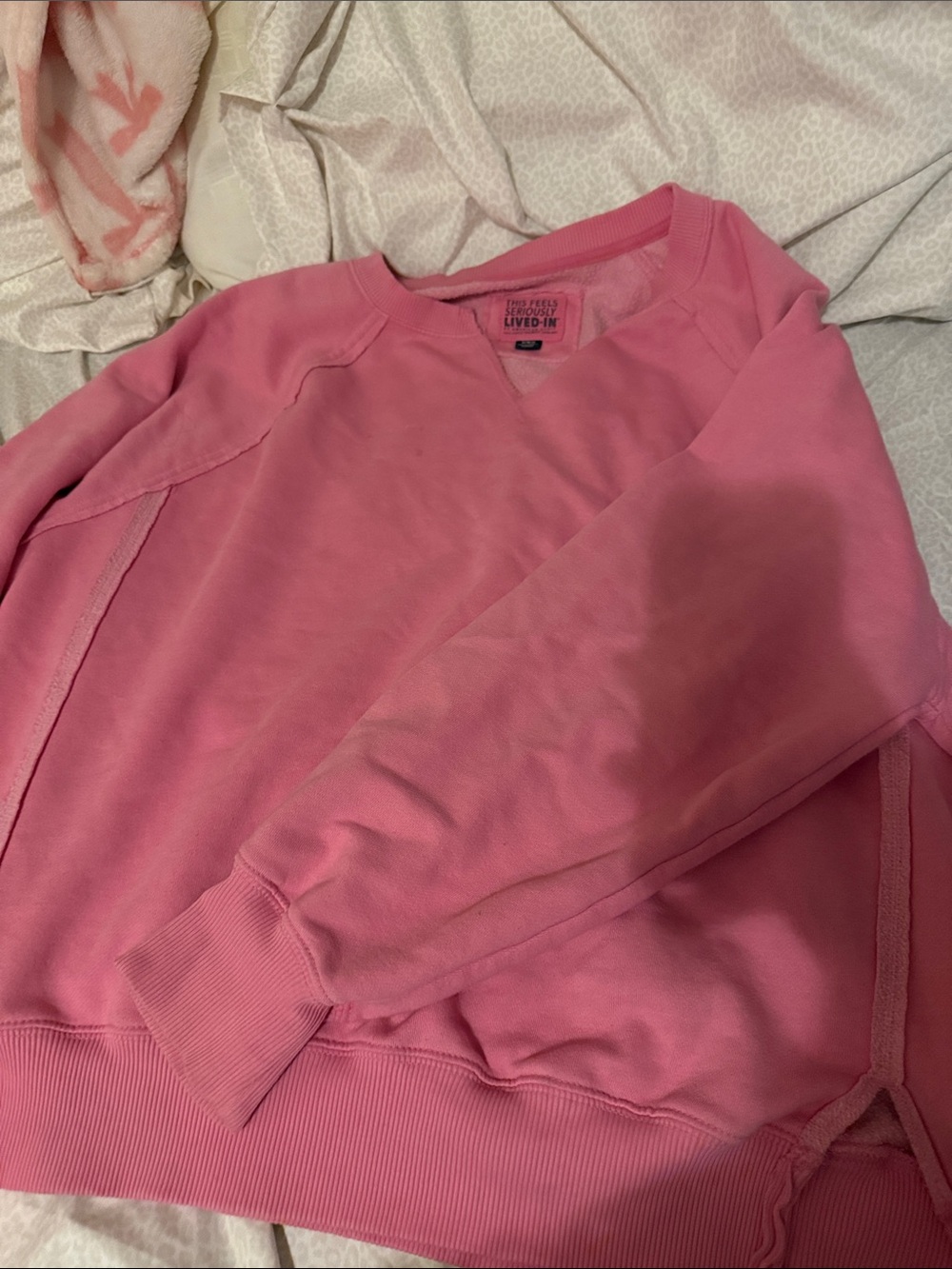 Dry Goods Pink Crewneck Sweatshirt